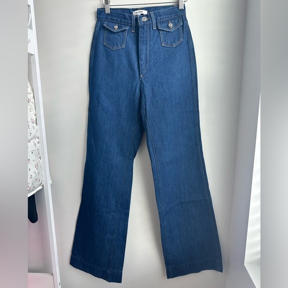 Re/Done 70s Ultra High Rise Stovepipe Jeans - Picture 3 of 8